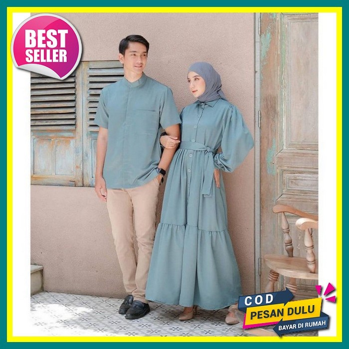 Gamis Couple Terbaru Gamis Murah Sarimbit Kondangan Pasangan Couple Suami Istri Terbaru Baju Pasanga