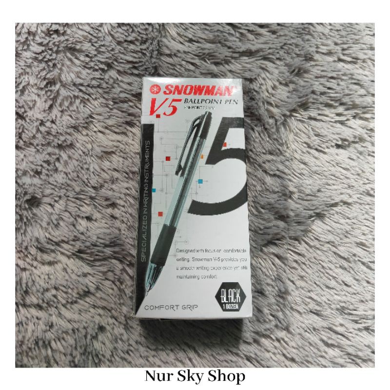 

Ballpoint mekanik snowman v5 1 box (selusin)