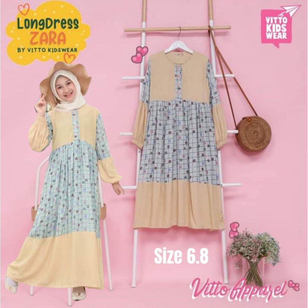 Gamis Anak Zara by ORI Vitto Kidswear