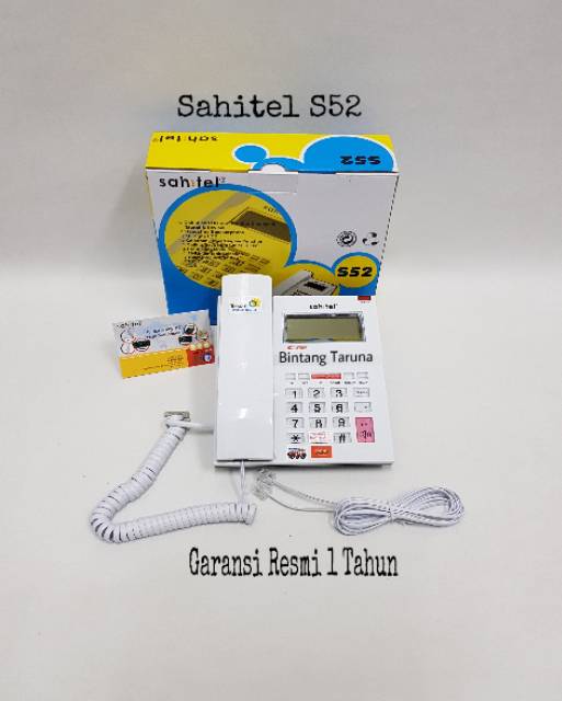 Telepon Kabel Sahitel S-52 Pesawat Telepon Sahitel S52 (Putih)