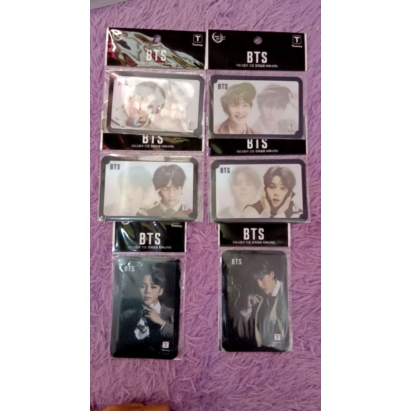T-MONEY LENTICULAR SUGA/YOONGI, JIMIN, V/TAEHYUNG, JUNGKOOK