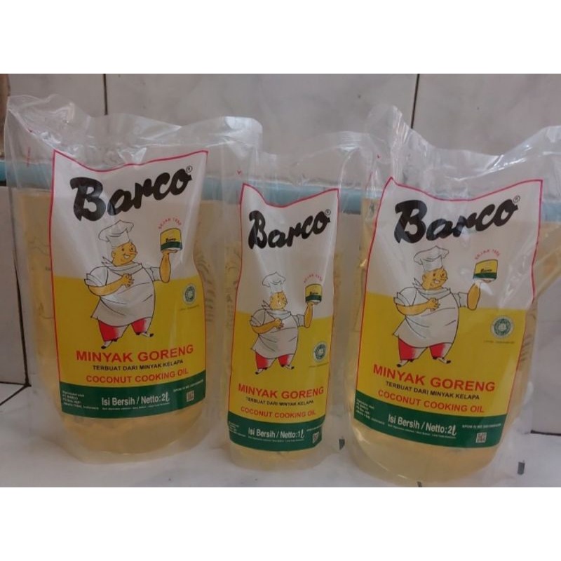 

minyak goreng barco(2ltr reffi 2) 1ltr reffil1