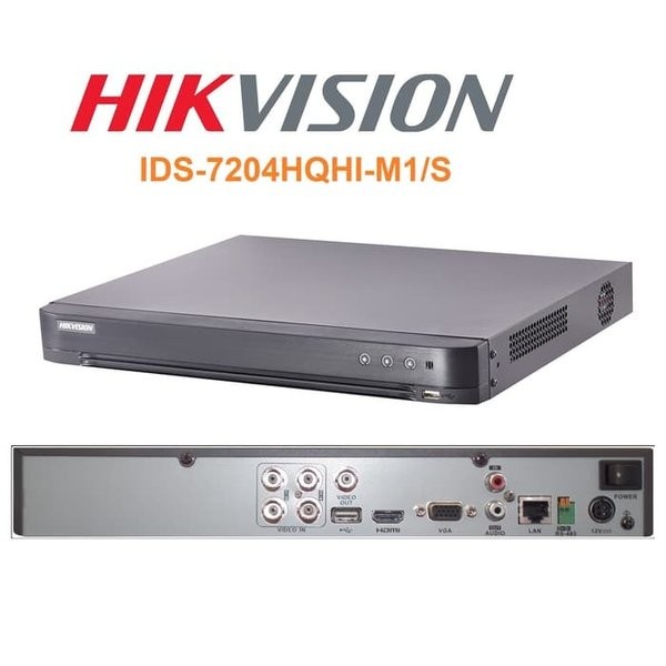 DVR Hikvision  4 Channel iDS-7204HQHI-M1 S Accusense Series