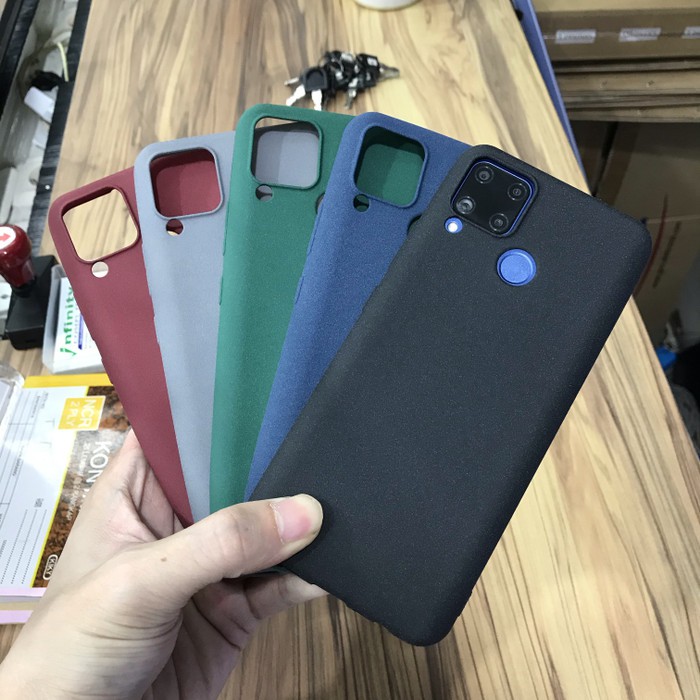 PREMIUM TPU SANDSTONE SOFT JELLY CASE FOR REALME C15