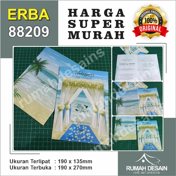 Blanko Undangan Kosong ERBA 88209 ( Harga Termurah ) Produk Original 100%