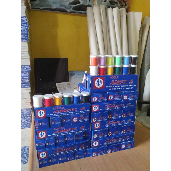 

Akrilik Cat lukis 100ml x 12pcs
