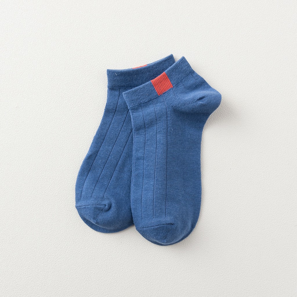 【CT】Kaos Kaki Polos 6 Garis Unisex Fashion Wanita/Pria Kaos Kaki  Murah #kk 16-Biru