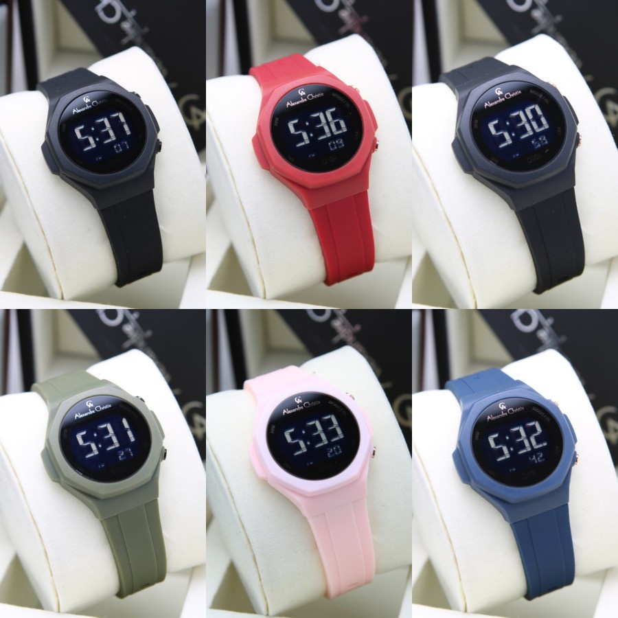 JAM TANGAN WANITA ALEXANDRE CHRISTIE AC 9359 AC9359 DIGITAL ORIGINAL