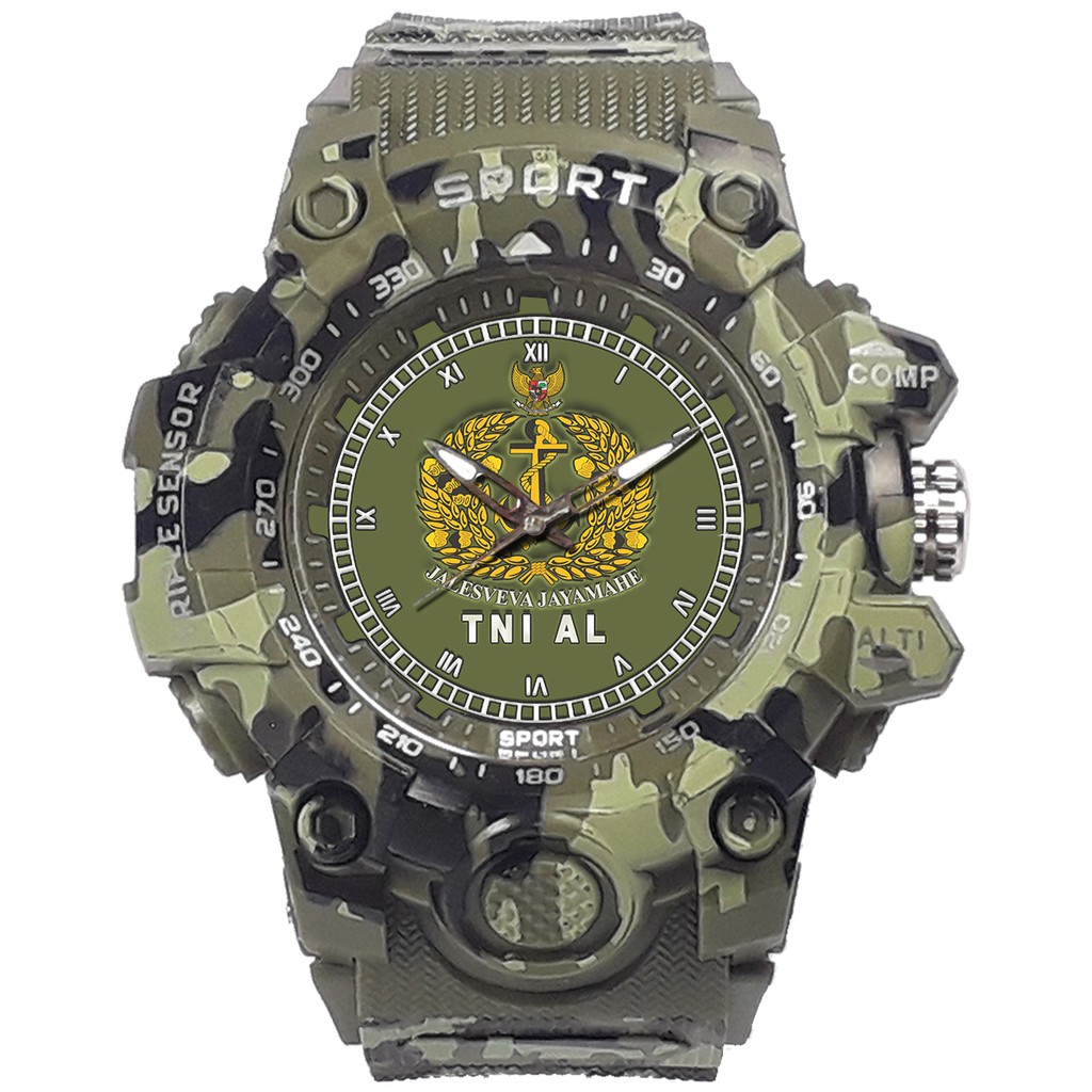 (SPECIAL EDITION) JAM TANGAN LOGO TNI-AL WATER RESISTANT NO.3