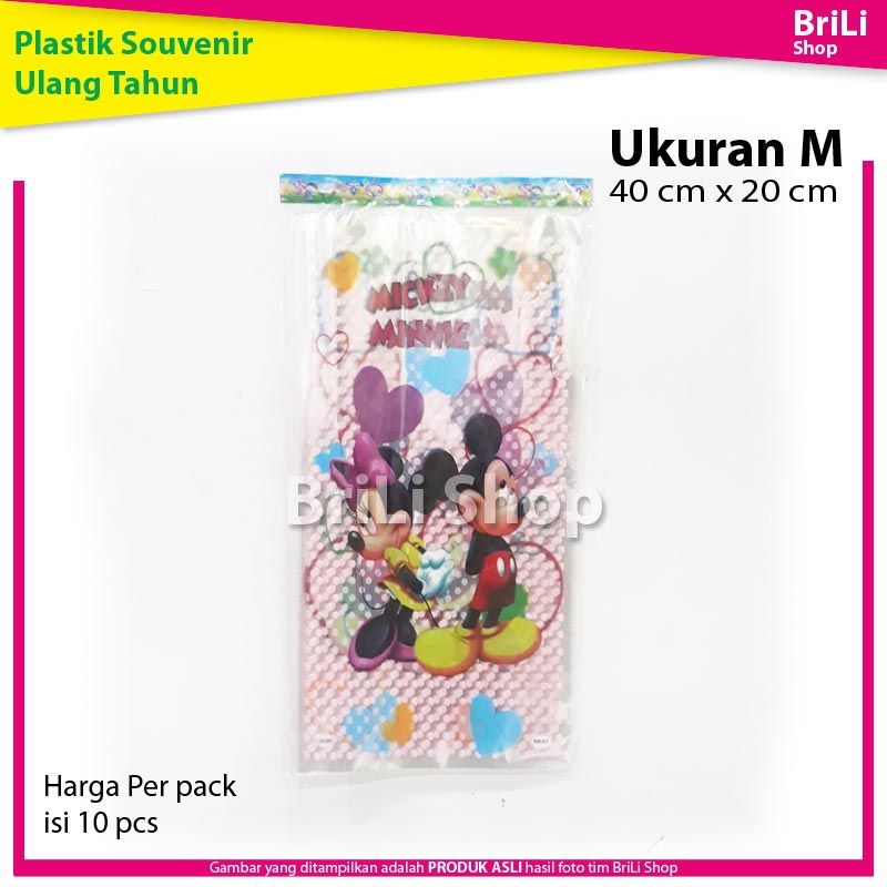 

Plastik Snack Souvenir Ultah Mickey Mouse Sovenir Ulang Tahun Miki Mini Ukuran M Sedang