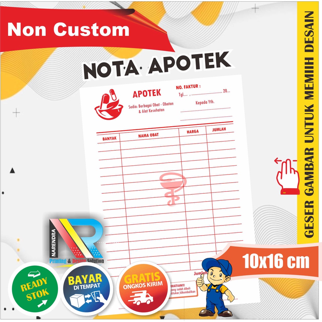 

Nota Apotek | Nota Obat | Nota Klinik | Nota Kesehatan | Siap Pakai | Diskon!