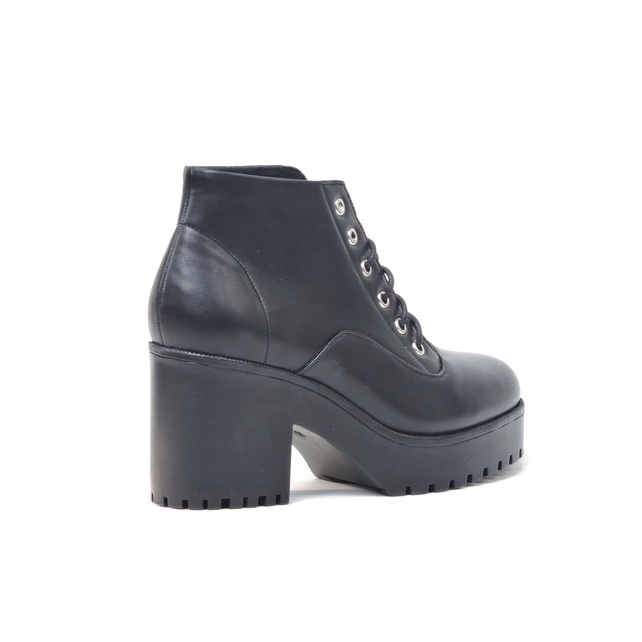 Workswell Sepatu Boot Fashion dengan tali Kode ROLL-3 Hitam Doff