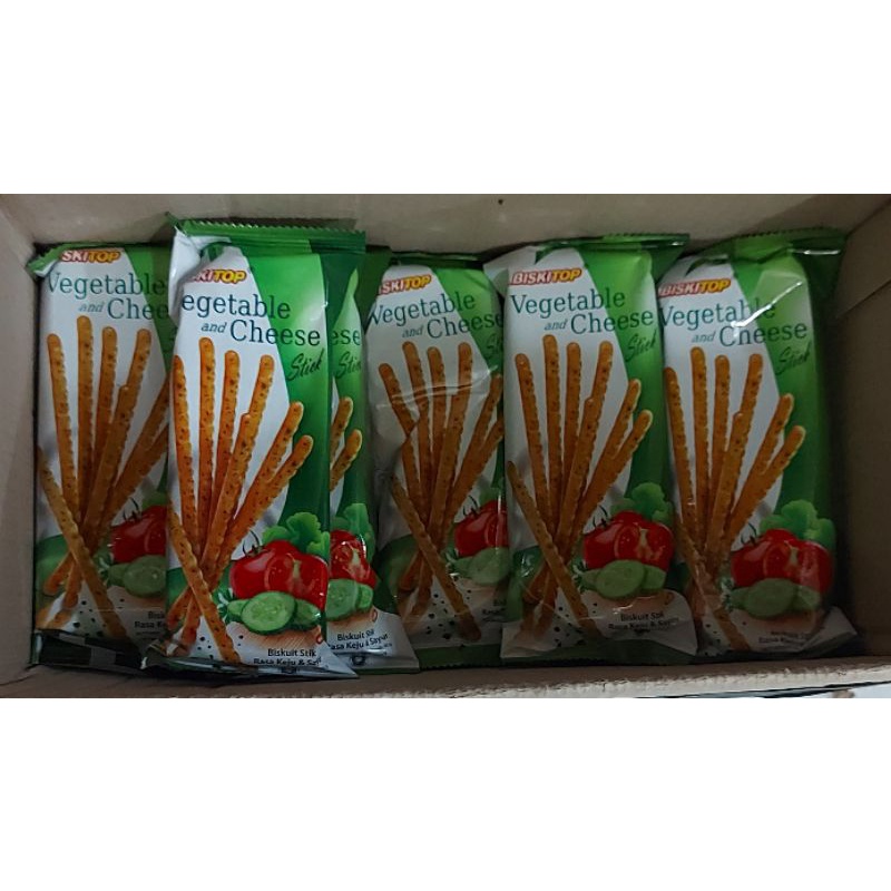 

BISKITOP VEGETABLE AND CHEESE STICK Biskuit rasa sayuran dan keju