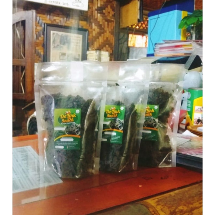 

snack cemilan makanan ringan Nori Rumput Laut DeLink Snack 250 gr
