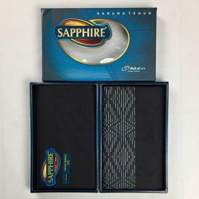 Sarung Tenun Sapphire Polos warna