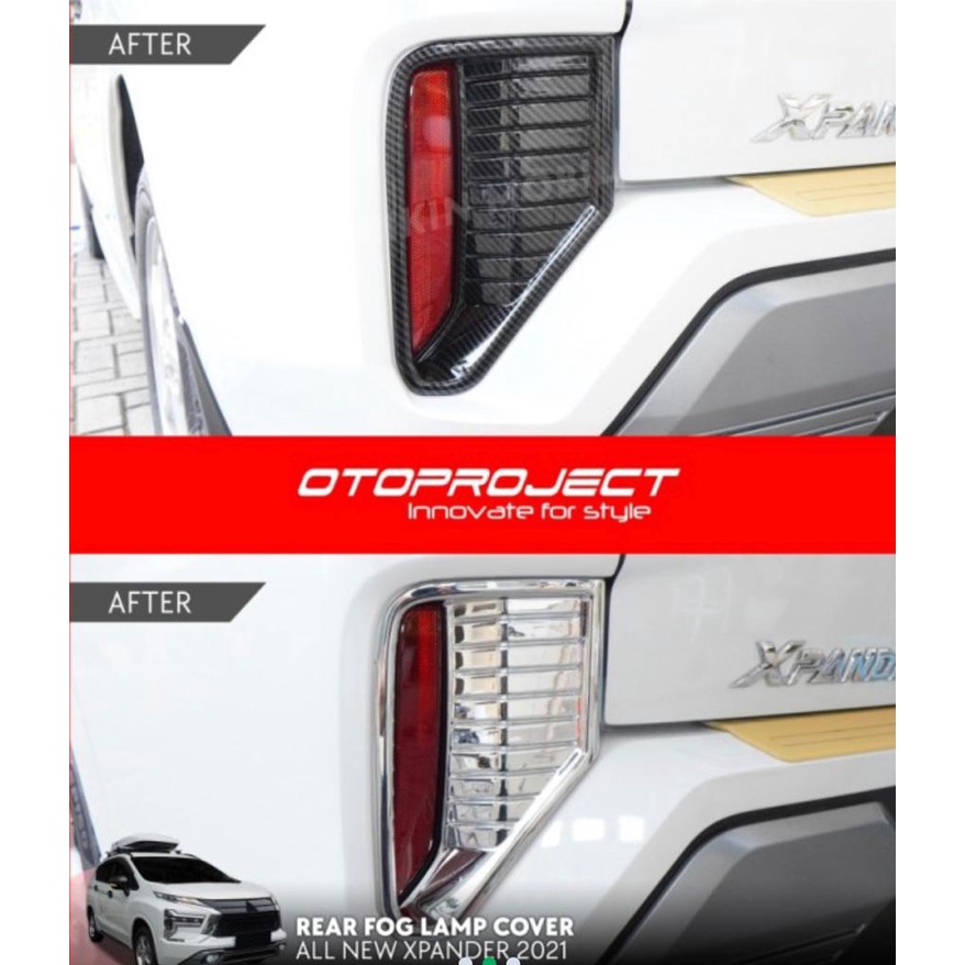 Reflektor Bumper Belakang Cover Xpander 2021 2022 2023 Up Carbon Chrome