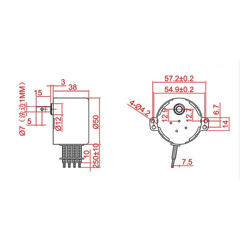 Motor Gearbox 50KTYZ AC220V (8107)