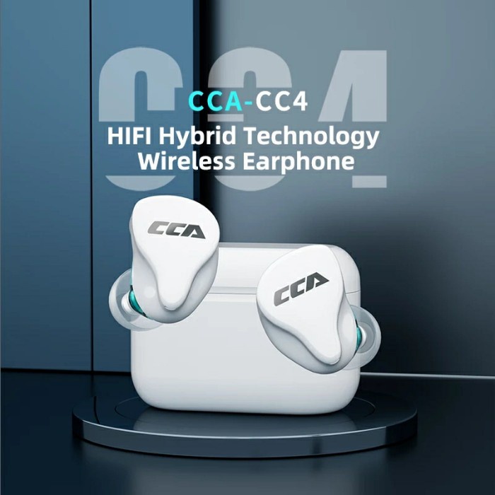 CCA CC4 1DD+1BA APTX Bluetooth 5.2 Earphone TWS Qualcomm Sport Gaming