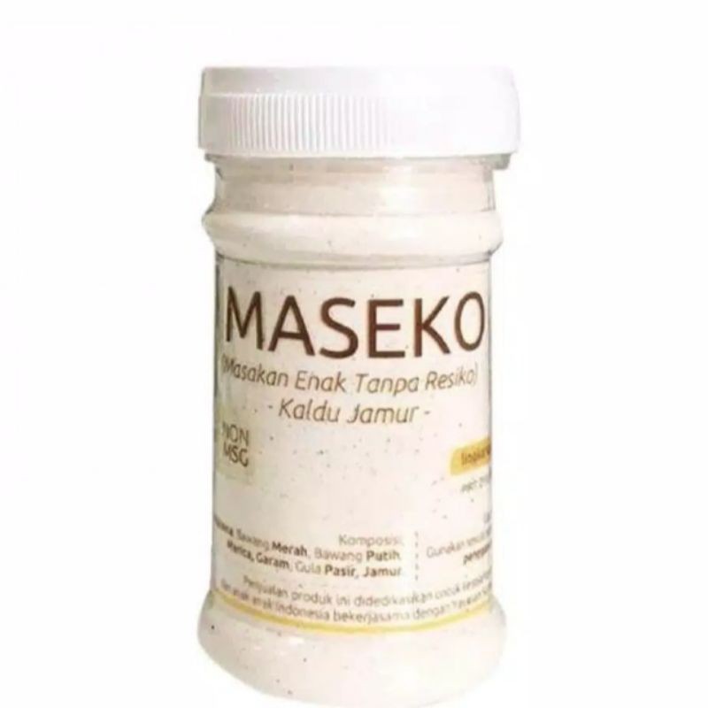 

Maseko Kaldu jamur Organik Non MSG lingkar organik botol