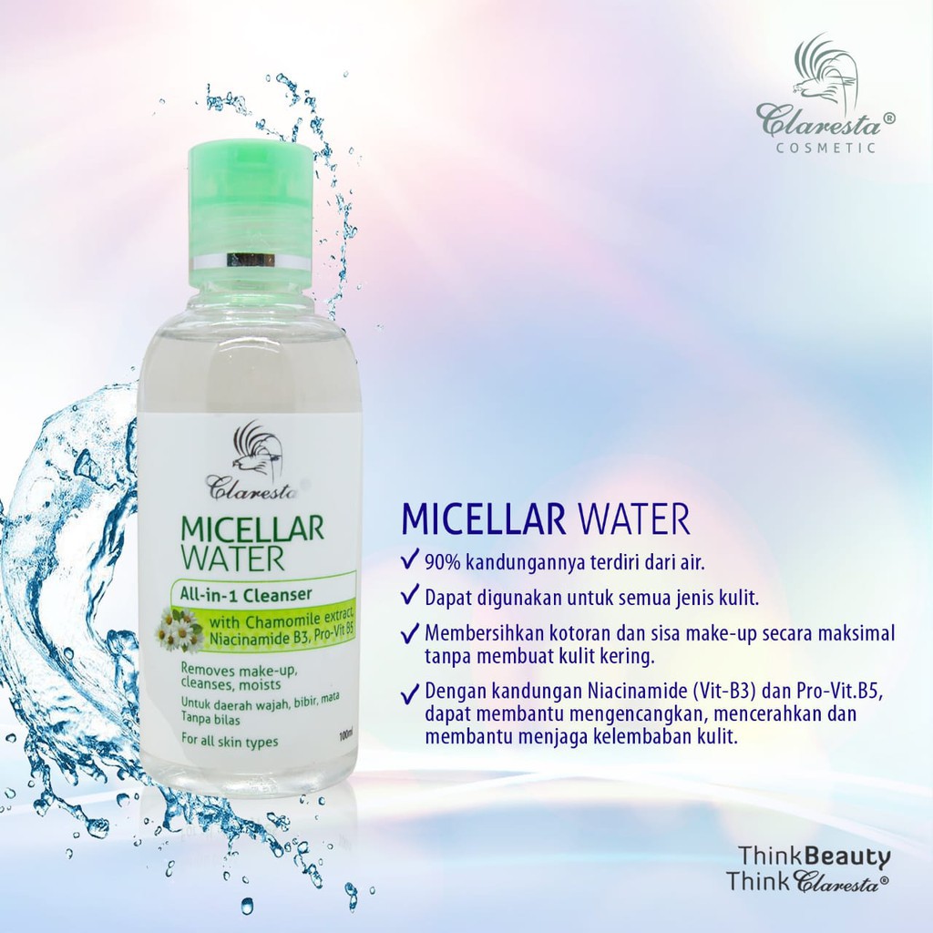 CLARESTA Micellar Water All In 1 Cleanser 100ml