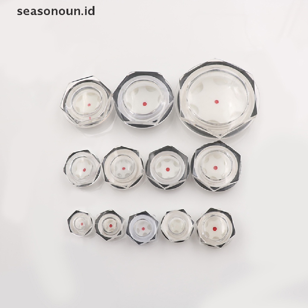 【seasonoun】 16mm-60mm dia male thread air compressor oil level liquid sight glass .