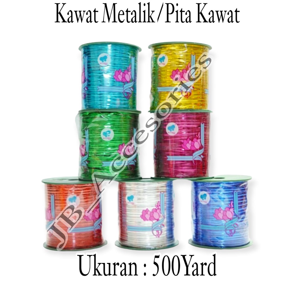 

Kawat Metalik/Pita Kawat/Pita Souvenier/Ukuran 500y