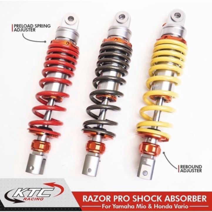 shock KTC klik rebound vario mio beat xeon shock ktc racing matic shockbreaker belakang ktc