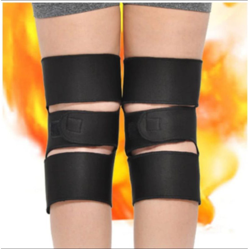 Sabuk Magnet Terapi Pemanas Dekker Pelindung Lutut Original -Magnetic Theraphy Self Heating Knee Pad