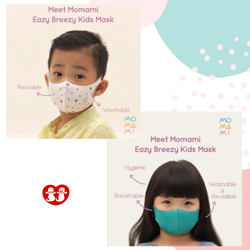 MOMAMI Easy Breezy Kids Mask Girl - 2 pcs masker