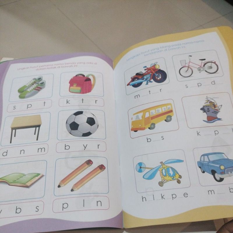 buku membaca menulis al fabet 32 halaman 19x27cm