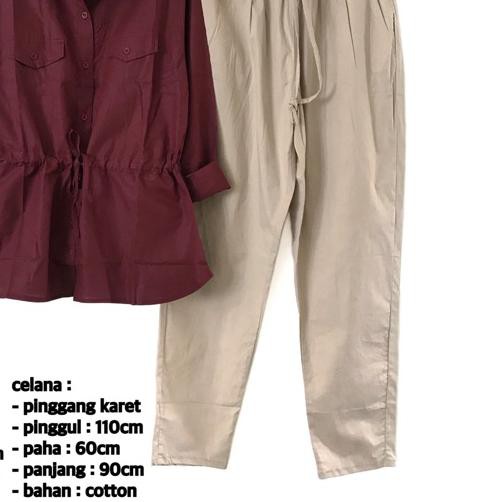 ۞ SET ZAVA MAROON VINCSHOP VINC_id ❈