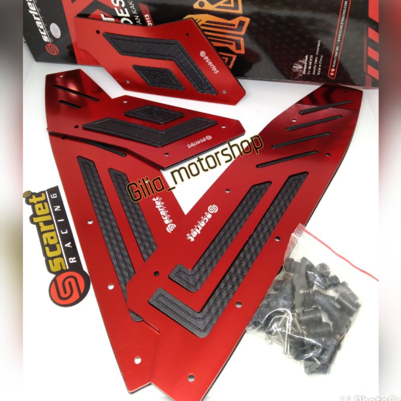 Plat Bordes CNC honda ADV 150 Scarlett Original pijakan kaki /Karpet Honda ADV Scarlett