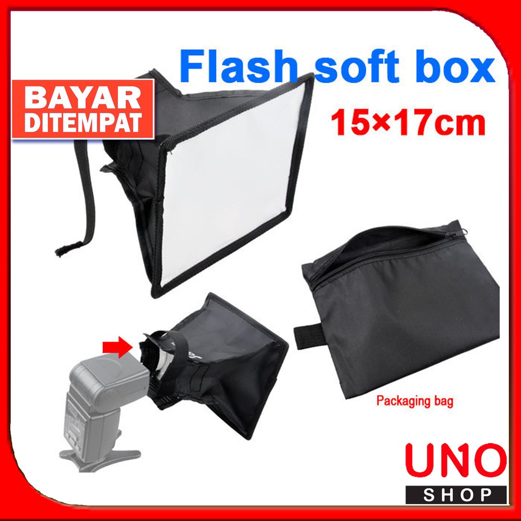 Soft Box Flash Diffuser Universal 15x17cm