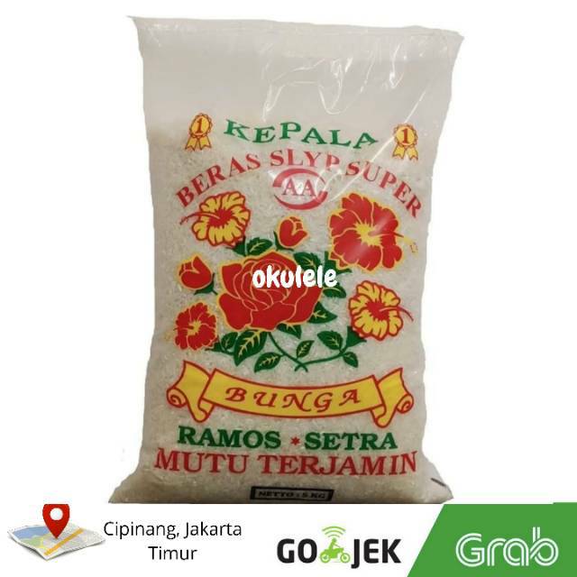 

[TERMURAH] BERAS SETRA RAMOS CAP BUNGA (5kg, 10kg, 25kg) super murah