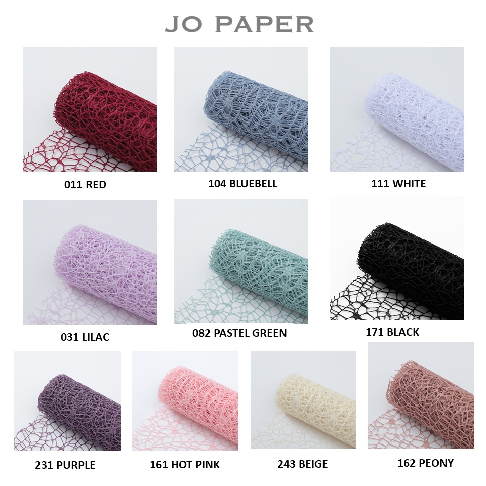 

Flower Wrapping Paper Jaring Spider Korea / Polynet Spider Mesh Roll / Kertas Buket Bunga Flst