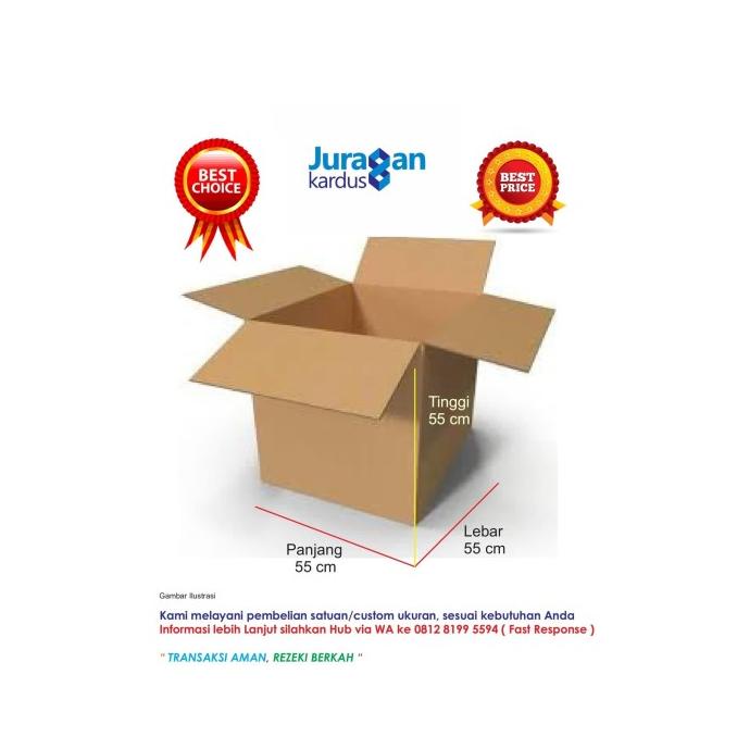 

Kardus Polos 55x55x55 cm
