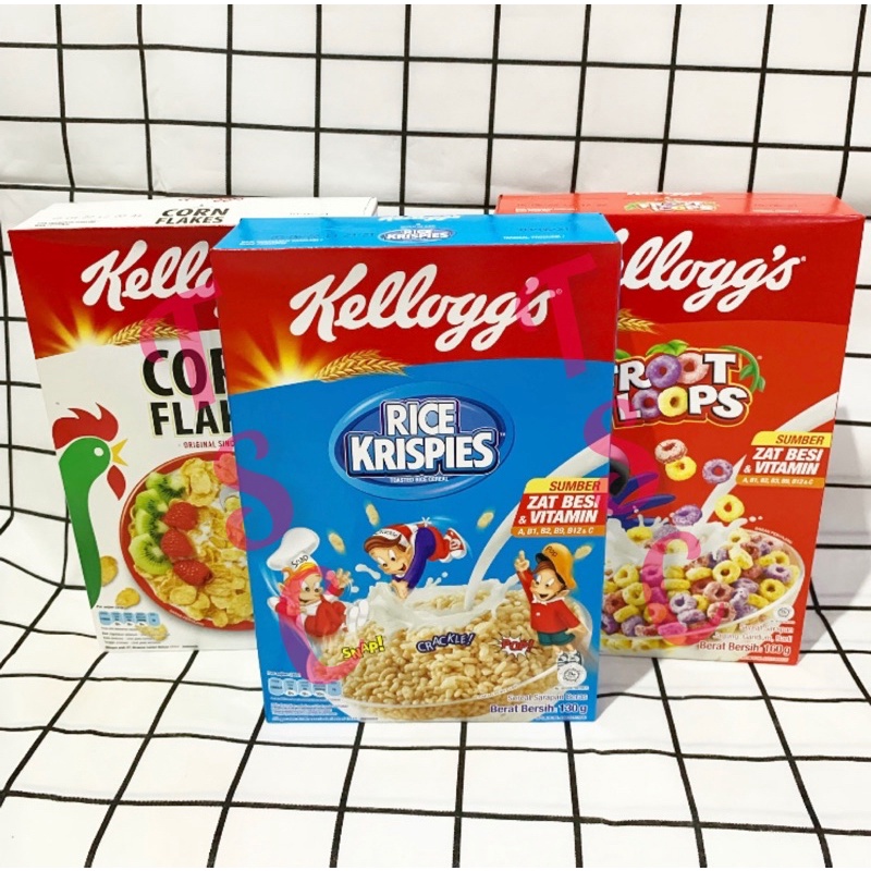 

Kelloggs Rice Krispies / Corn Flake / Froot Loops / Frosties / Kelog / Kellog / Kellogg's / Kelogg