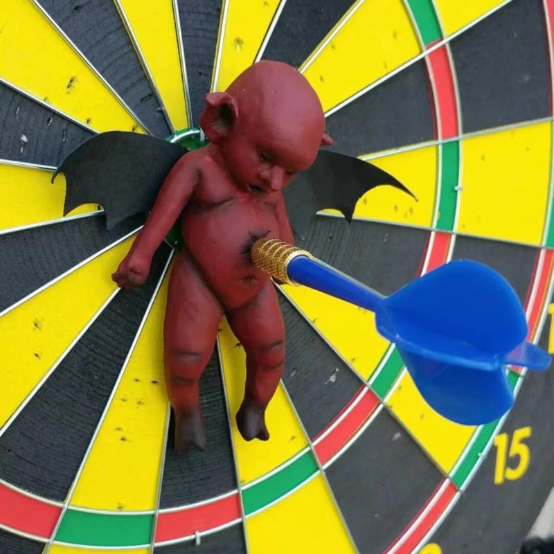 Zzz Mainan Dart Devil Magnetik Model Tempel Dinding Untuk Dekorasi Halloween