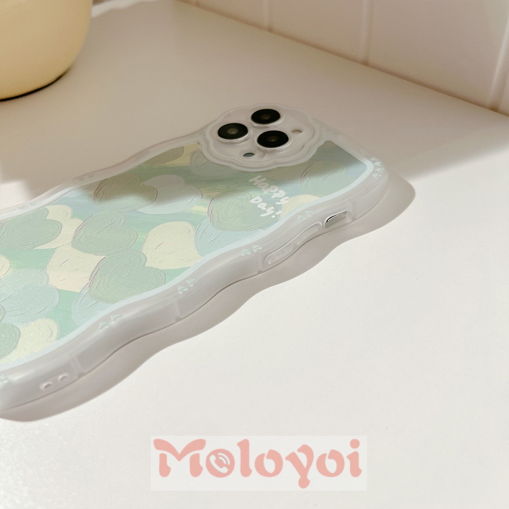 Soft Case Motif Lukisan Bunga Dan Hati Untuk IPhone 6 6s 7 8 Plus 13 12 11 Pro MAX XR SE 2020 X XS MAX