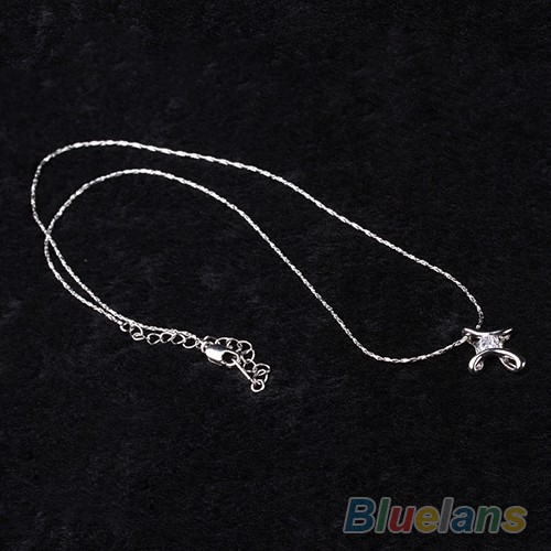 [ONE] Bridal Wedding Lady Elegan Mempesona Berlian Imitasi Infinity Liontin Kalung