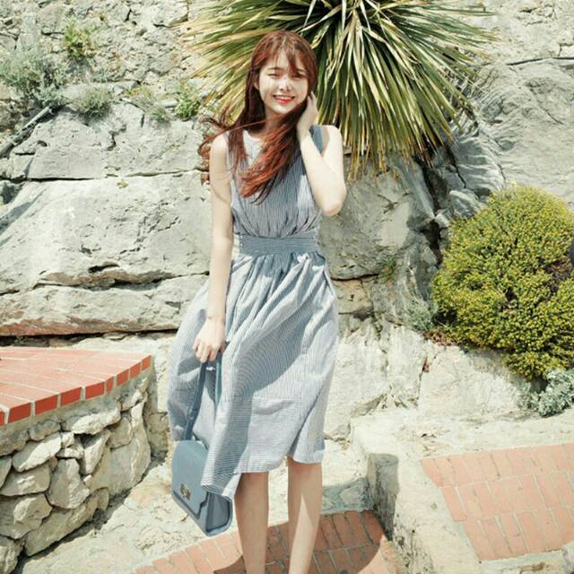 Summer Korean Style Stripe Dress