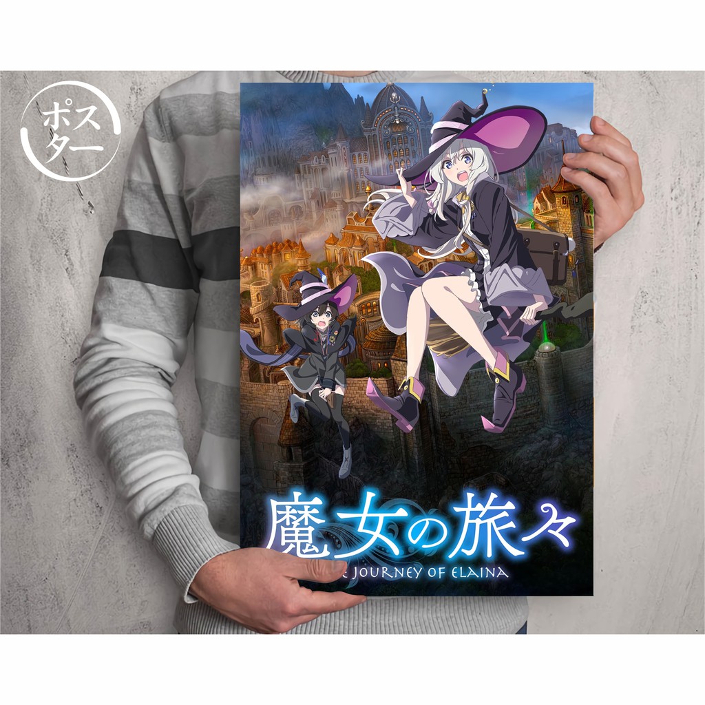 Koleksi Poster Anime Majo no Tabitabi - Elaina - Size A3+-Majo no Tabitabi AA