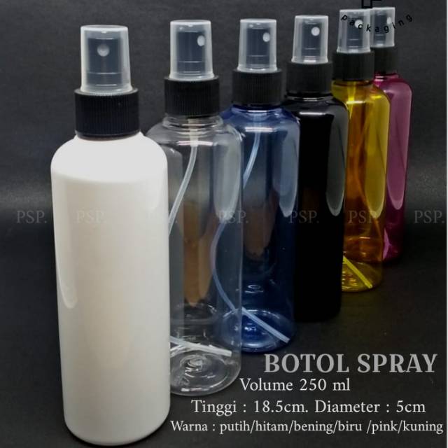 Botol spray 250ml/Botol plastik 250ml/Botol semprot 250ml/Botol kemasan spray