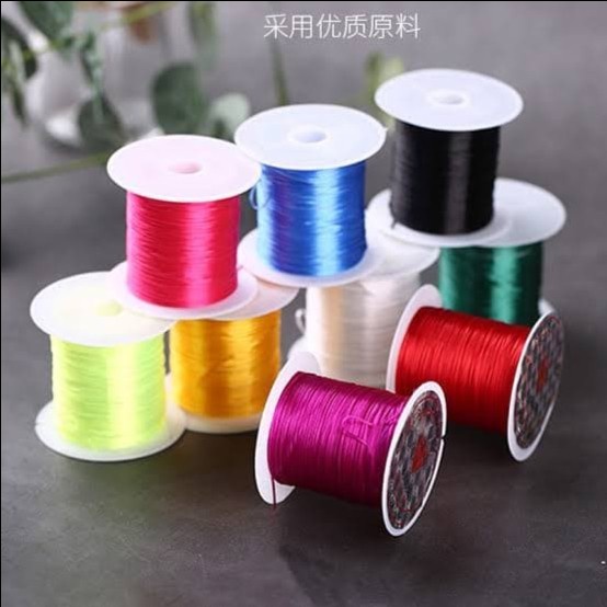 TALI ELASTIS BAHAN GELANG KALUNG /TALI NILON HIGH QUALITY/TALI KUR