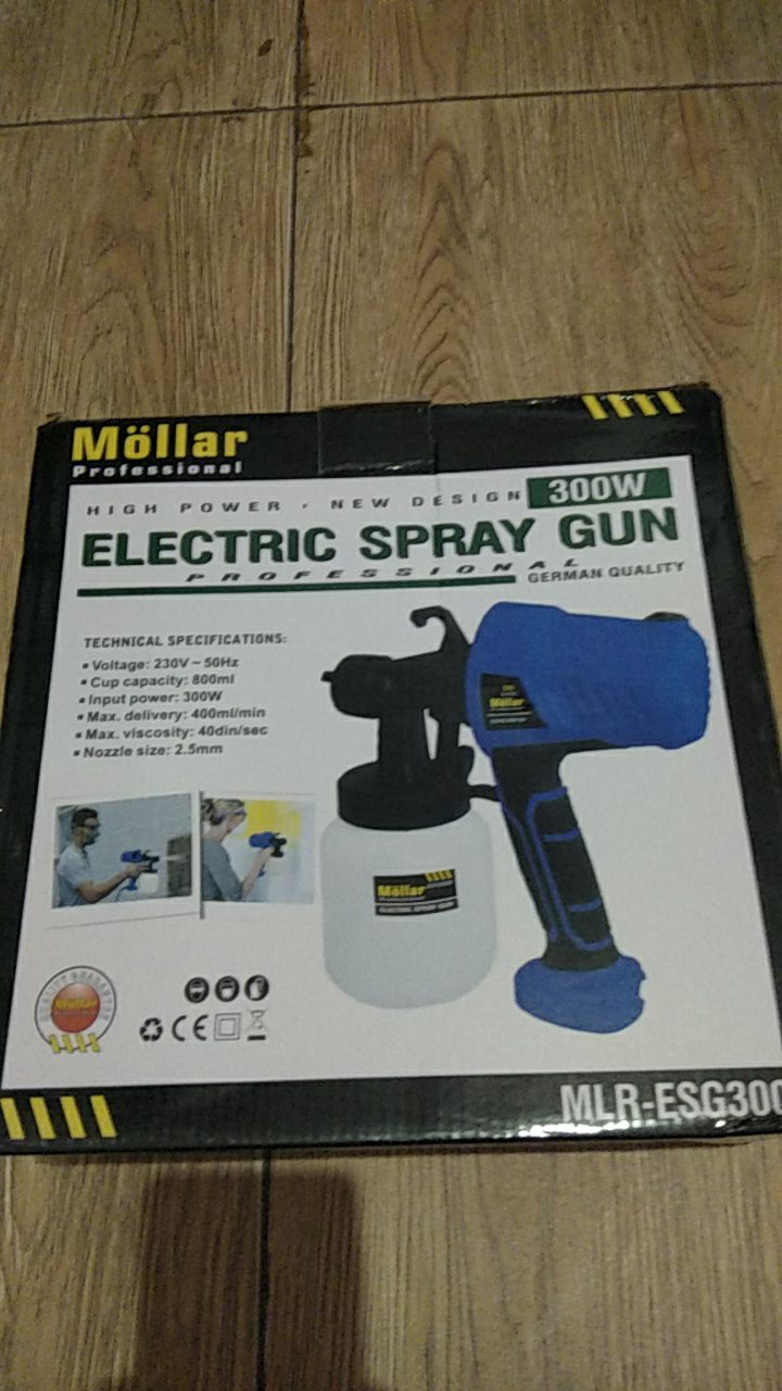 Mollar Mlr-esg300 Spray Gun Elektrik 300 Watt - Electric