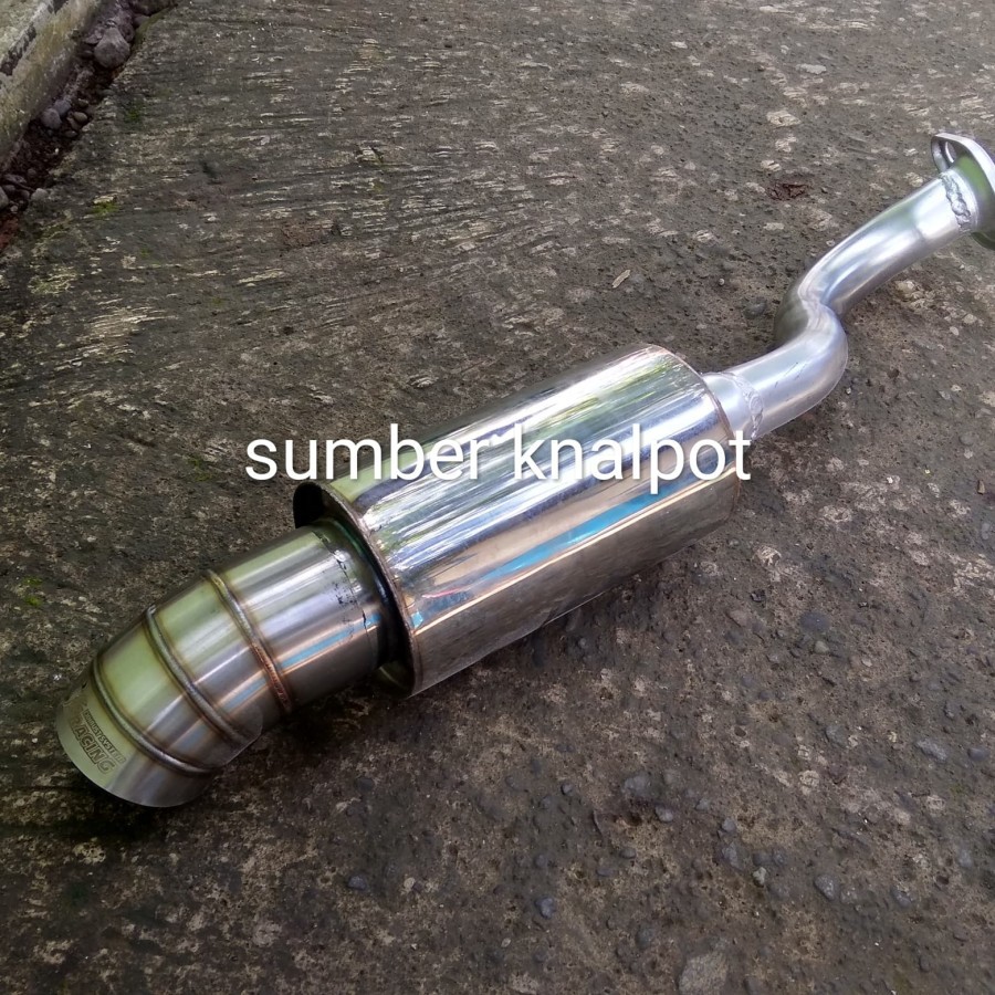 knalpot Mobil Js Racing Muffler Bolt on Honda Brio Knalpot JS Racing