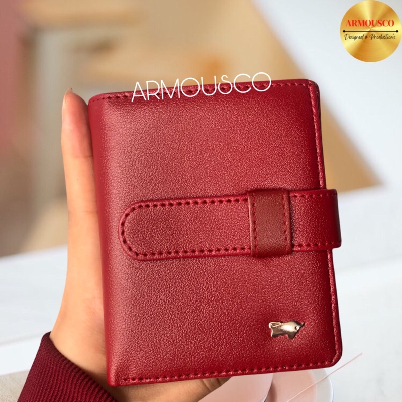 Dompet Kartu Pria Wanita Album Kancing Polos Tutup Kancing Termurah