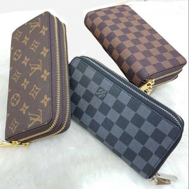 Dompet LV 2resleting AAA078# Free Box  Dompet Import