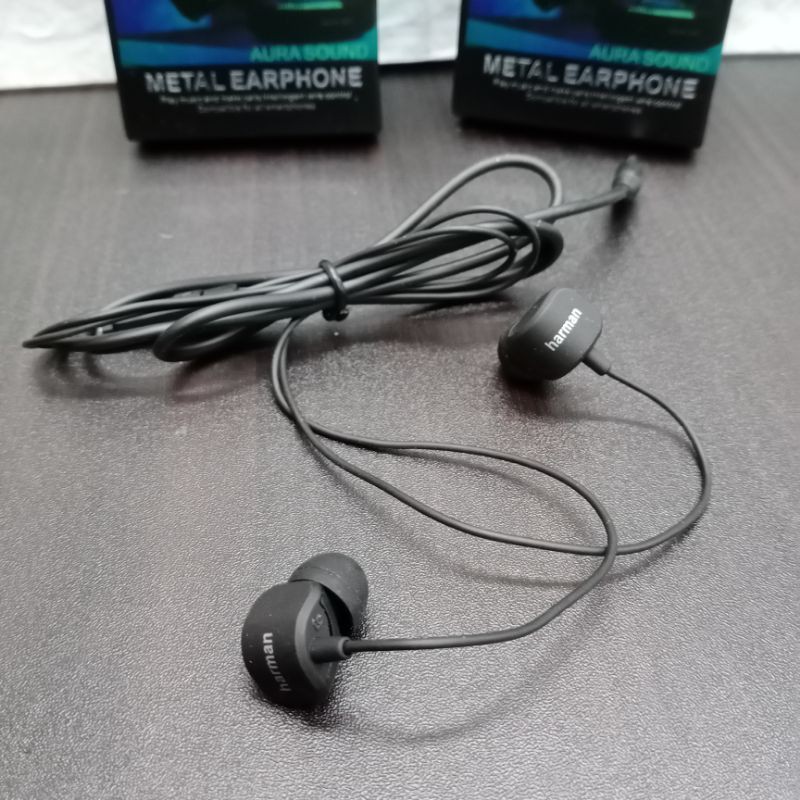 HEADSET HARMAN KARDON AURA SOUND METAL EARPHONE HF HARMAN SUARA BAGUS