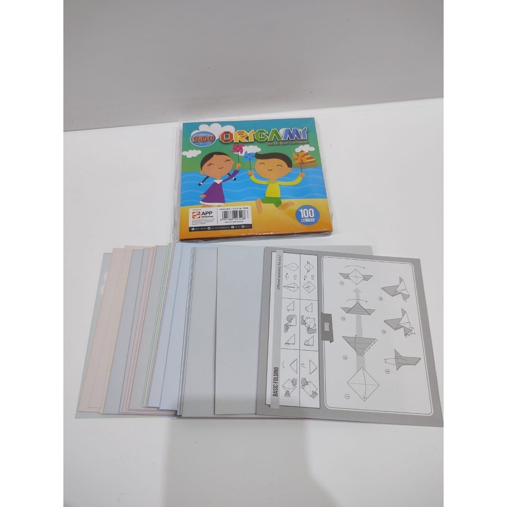 

Kertas Lipat Origami Sidu Anak 12x12 cm isi 100 Lembar